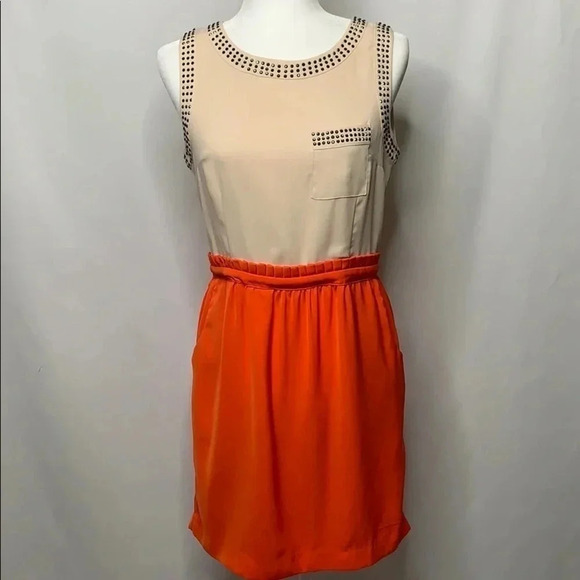 C. Luce Studded Pocket Dress Size Medium - Picture 2 of 12